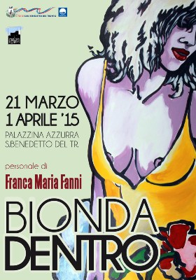 Il manifesto della mostra "Bionda Dentro" 
