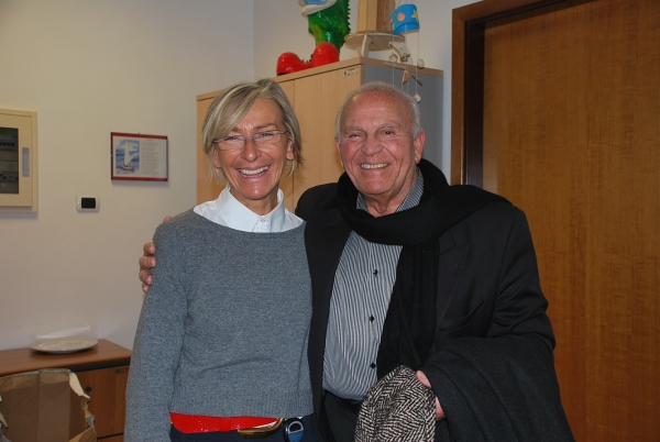 L'assessore Margherita Sorge con il regista e produttore Enzo G. Castellari
