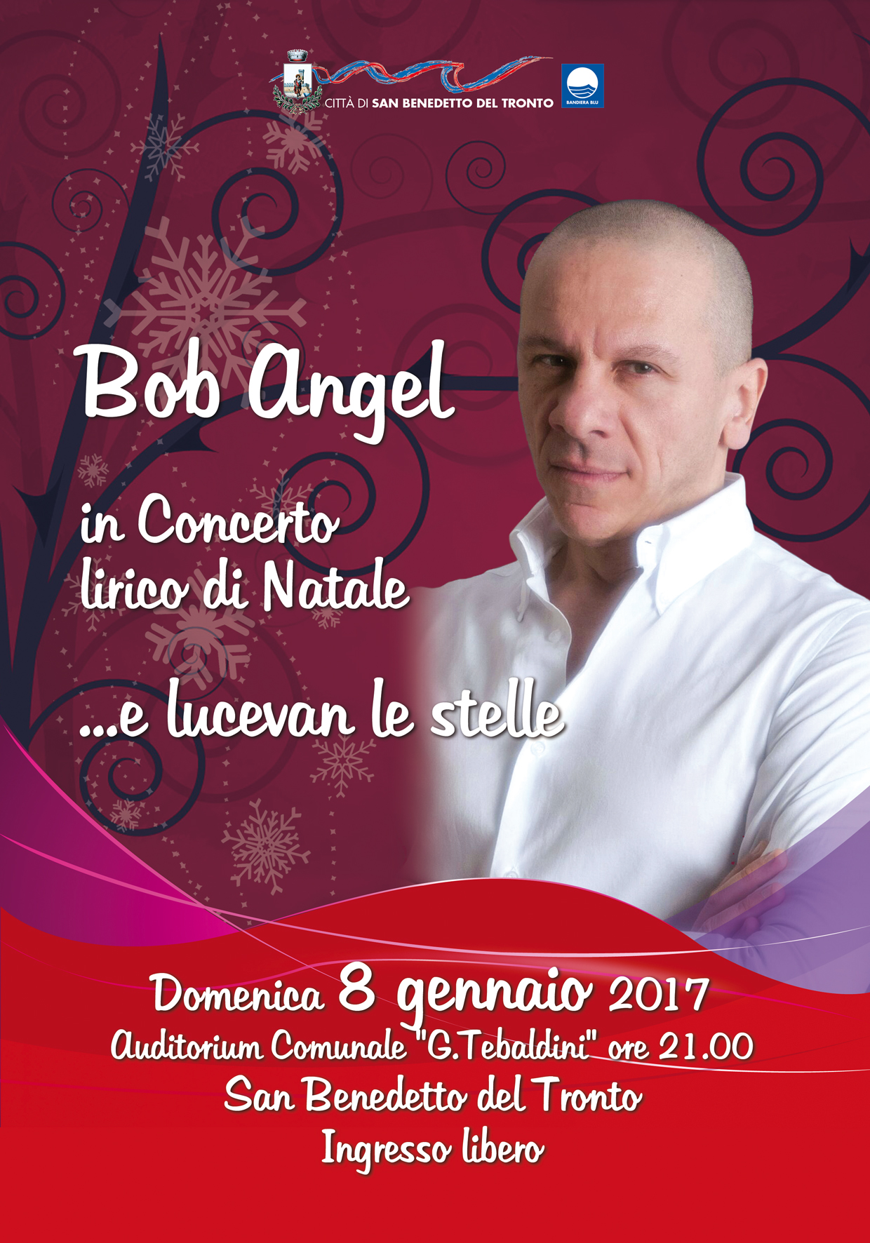 Bob Angel in concerto di Natale
