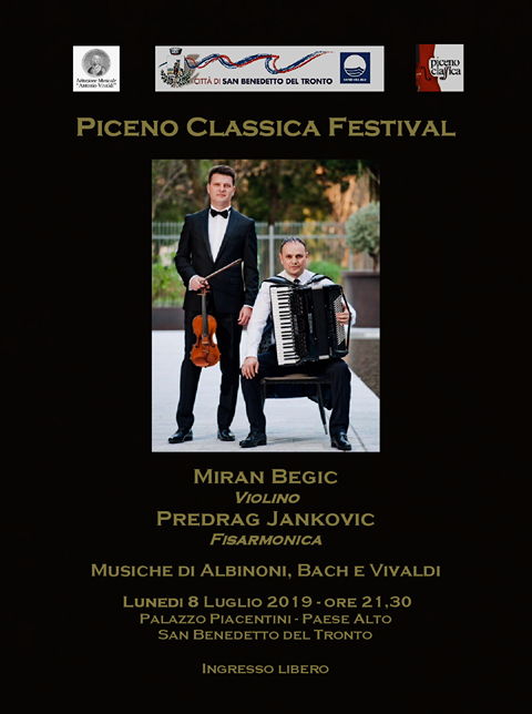 PICENO CLASSICA - VI edizione - Miran Begic Violino Predrag Jankovic Fisarmonica