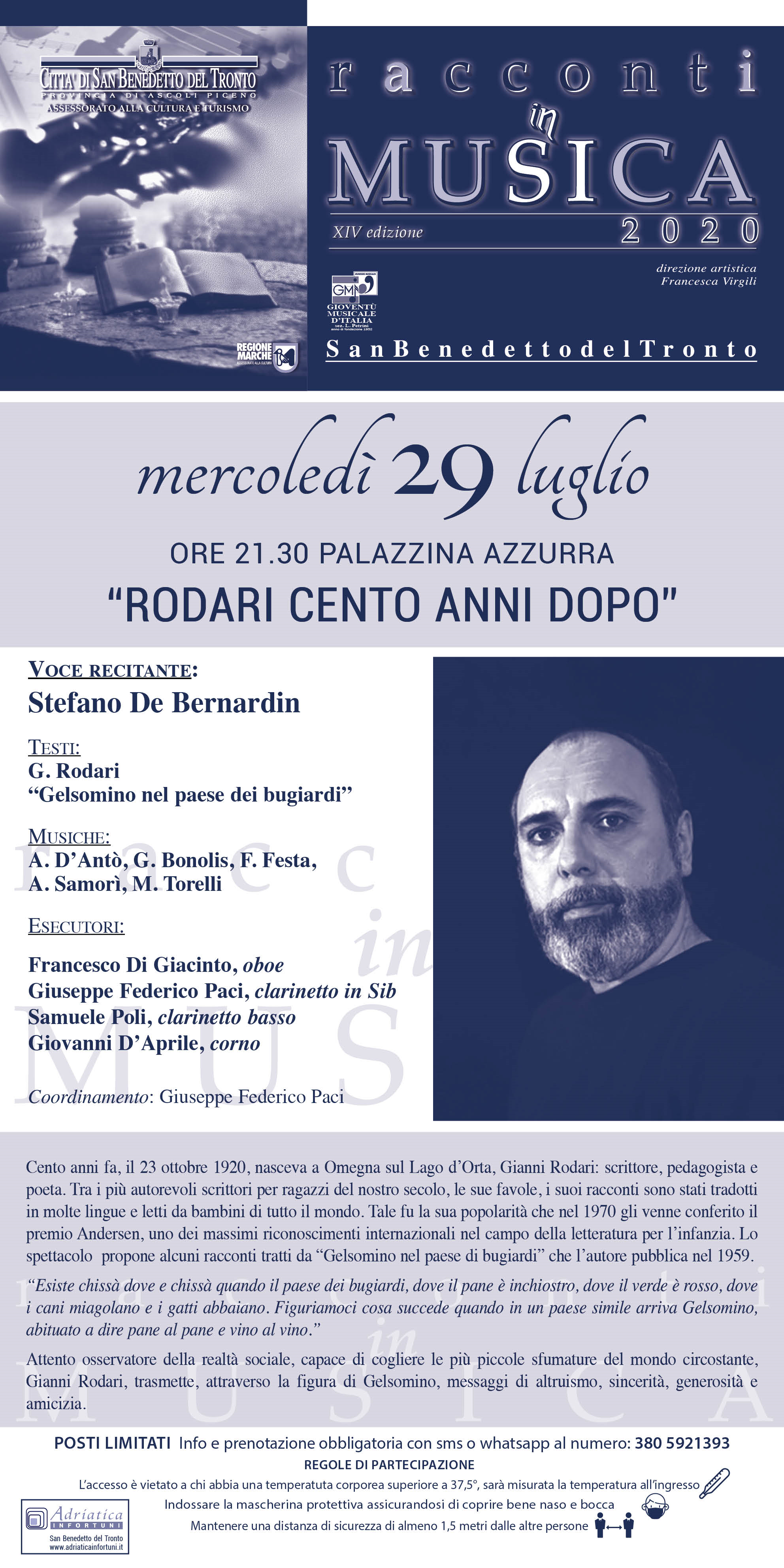 XIV Edizione Racconti in musica - Omaggio a Rodari nei cento anni dalla nascita.