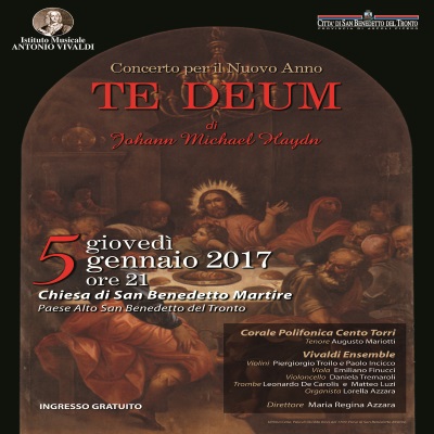 Manifesto del concerto per il nuovo anno " Te Deum"