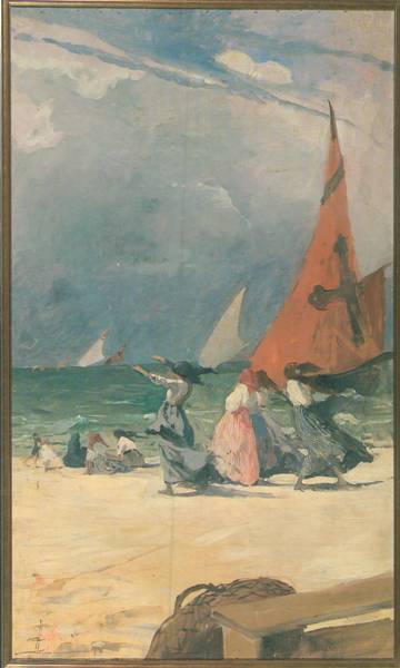 Tempesta - 1913/18, olio su tela, foto Tomei De Angelis, collezione privata