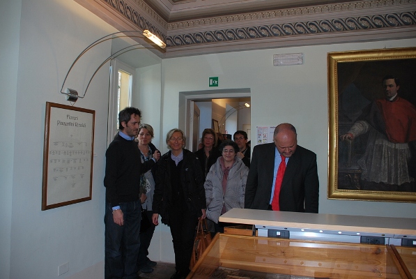 Alcuni momenti dell'inaugurazione della mostra su vita e opere di Bice Piacentini 