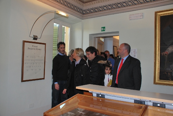 Alcuni momenti dell'inaugurazione della mostra su vita e opere di Bice Piacentini 