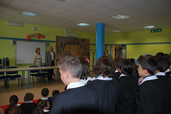 La visita alla scuola "Marchegiani" 