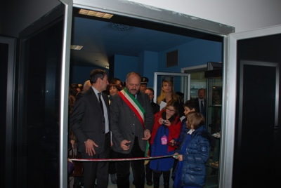 Alcuni momenti dell'inaugurazione della sala 3D al Museo Ittico 
