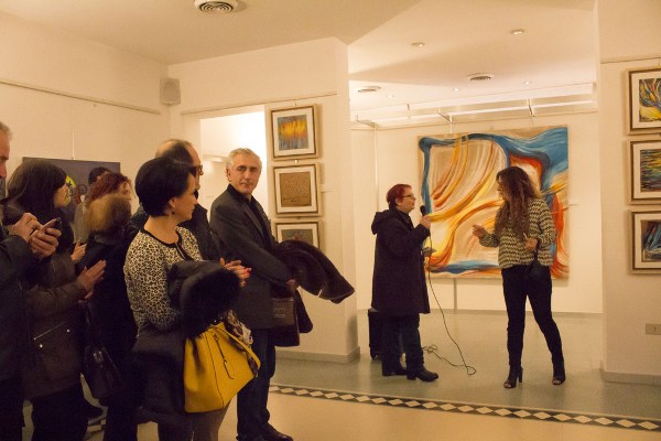 Alcune immagini dell'inaugurazione della mostra di Maria Franca Fanni 