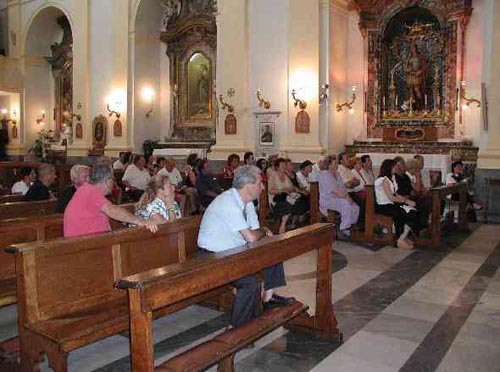 All'interno dell'Abbazia (già Pieve) di San Benedetto Martire
