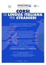 Corsi di lingua italiana per stranieri - novembre 2009