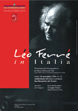 Léo Ferrè in Italia