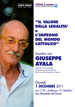 Incontro con Giuseppe Ayala - 1 dicembre 2011