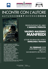 Massimo Valerio Manfredi | Presentazione del libro | 25 febbraio
