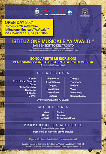 Open Day Istituzione "A. Vivaldi"