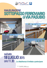 Inaugurazione Sottopasso di Via Pasubio | 18 luglio 2015