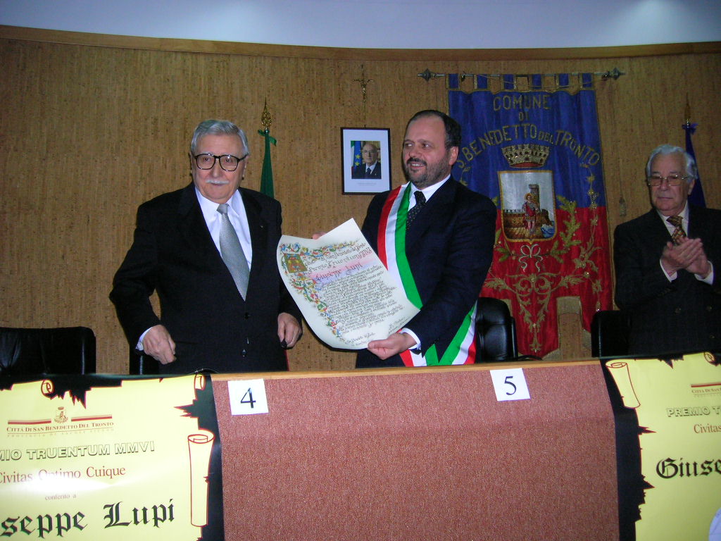 Prof. Giuseppe Lupi, Premio Truentum 2006
