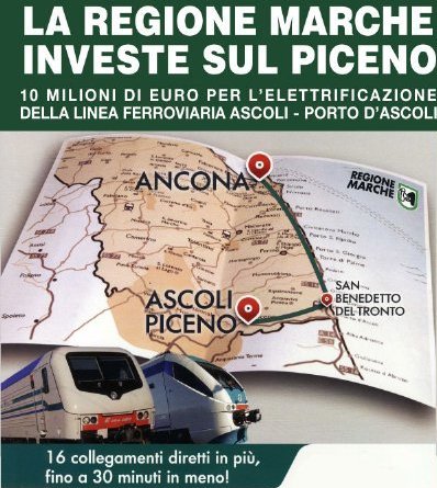 Inaugurazione tratta ferroviaria elettrificata Ascoli - Porto d'Ascoli