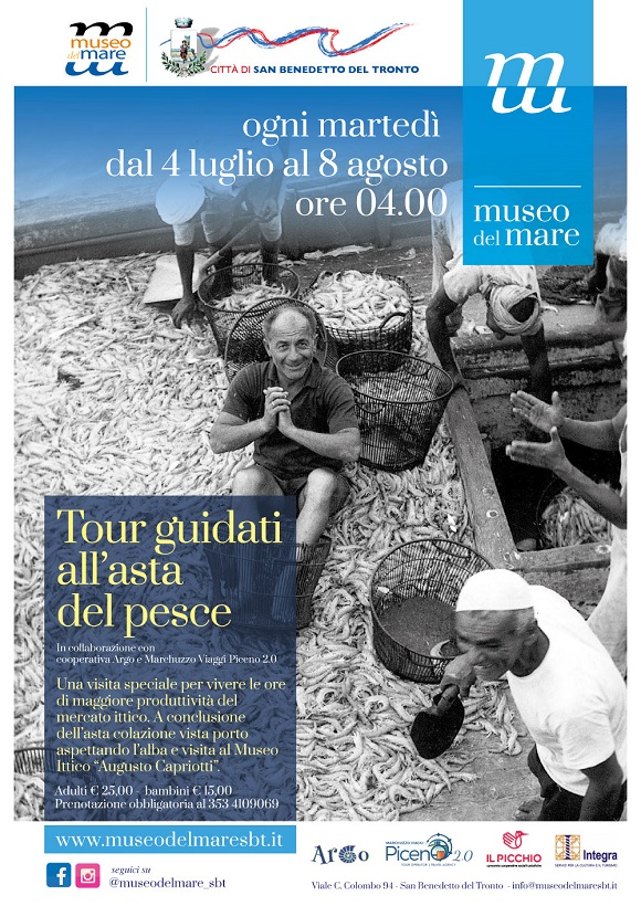 Tour guidati all'asta del pesce 2023