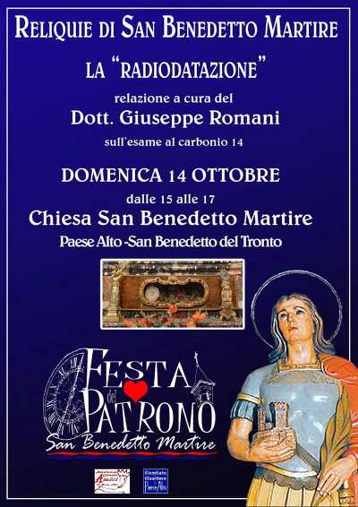 La "radiodatazione" delle reliquie di San Benedetto Martire