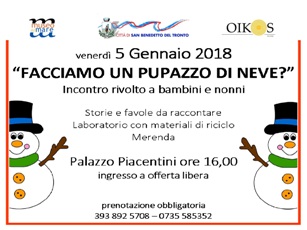 Locandina "Facciamo un pupazzo di neve?"