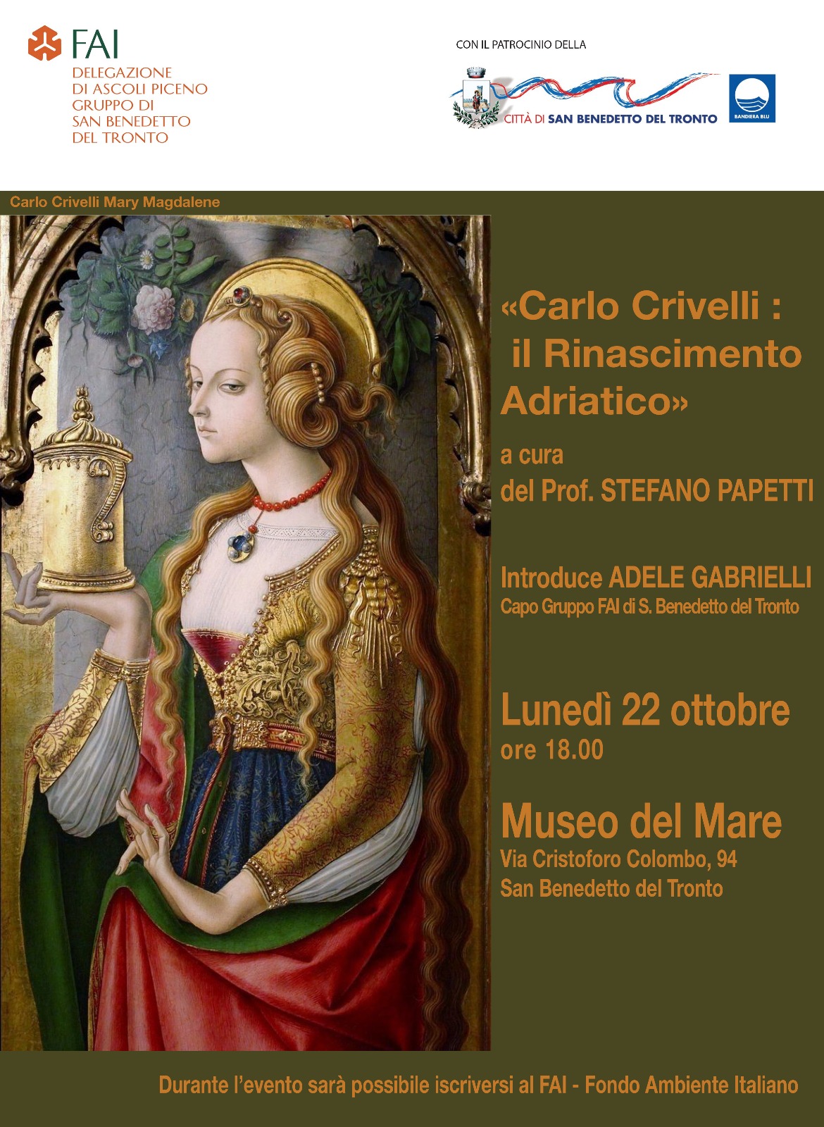 "Carlo Crivelli: il Rinascimento Adriatico"