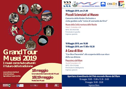 Locandina "Grand Tour Musei 2019"